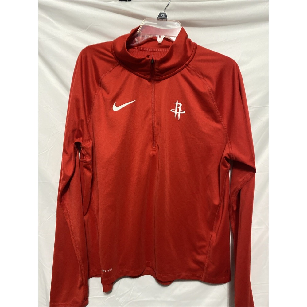 Houston Rockets Nike Womens Slim Fit Dri Fit 1/2 Zip Pullover Jacket XL - Picture 13 of 13